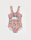 Young Girl's Strappy Patterned Swimsuit