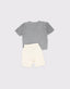 Children's 100% Organic Muslin Short Sleeve Button-Up T-Shirt and Shorts Set of 2