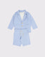 Children's 100% Linen Fabric 3-Piece Suit Set with Shorts