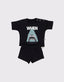 Bebek Unisex Pamuk Baskılı Şort-Tişört Takımı