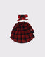 Baby Buttoned Lumberjack Dress and Headband