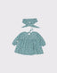 Детское платье и шапочка с натуральным принтом
