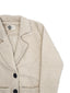 Young Jacket Collar Buttoned Coat