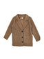 Young Jacket Collar Buttoned Coat
