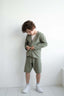 Children 's 100% Linen Suit With Shorts