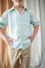 Детская рубашка с длинными рукавами из 100% льна, защищающая от пота