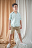 Детская рубашка с длинными рукавами из 100% льна, защищающая от пота