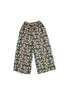 Young Girl's 100% Cotton Fabric Wide Leg Pants with Elastic Waist