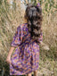 Платье из 100% хлопка для девочек с присборенным поясом и пряжкой