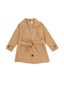 Kids Lined Button Front Trench Coat